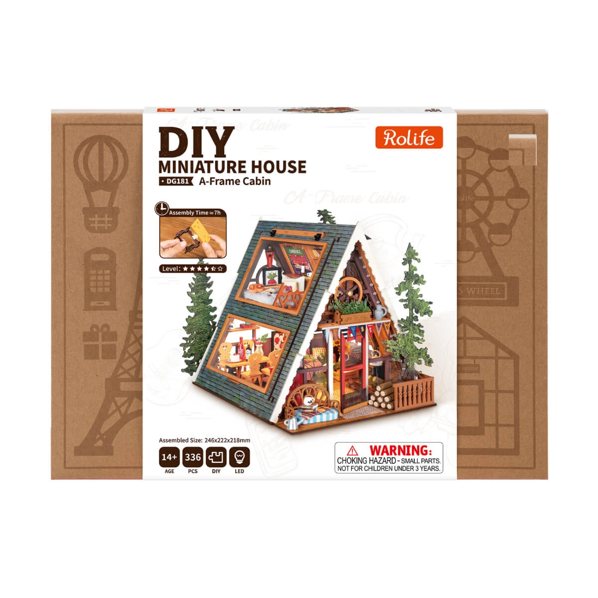 Rolife DIY Triangular Miniature Wooden House Model Kit - Micro Scale Gift for Adults - Image 7