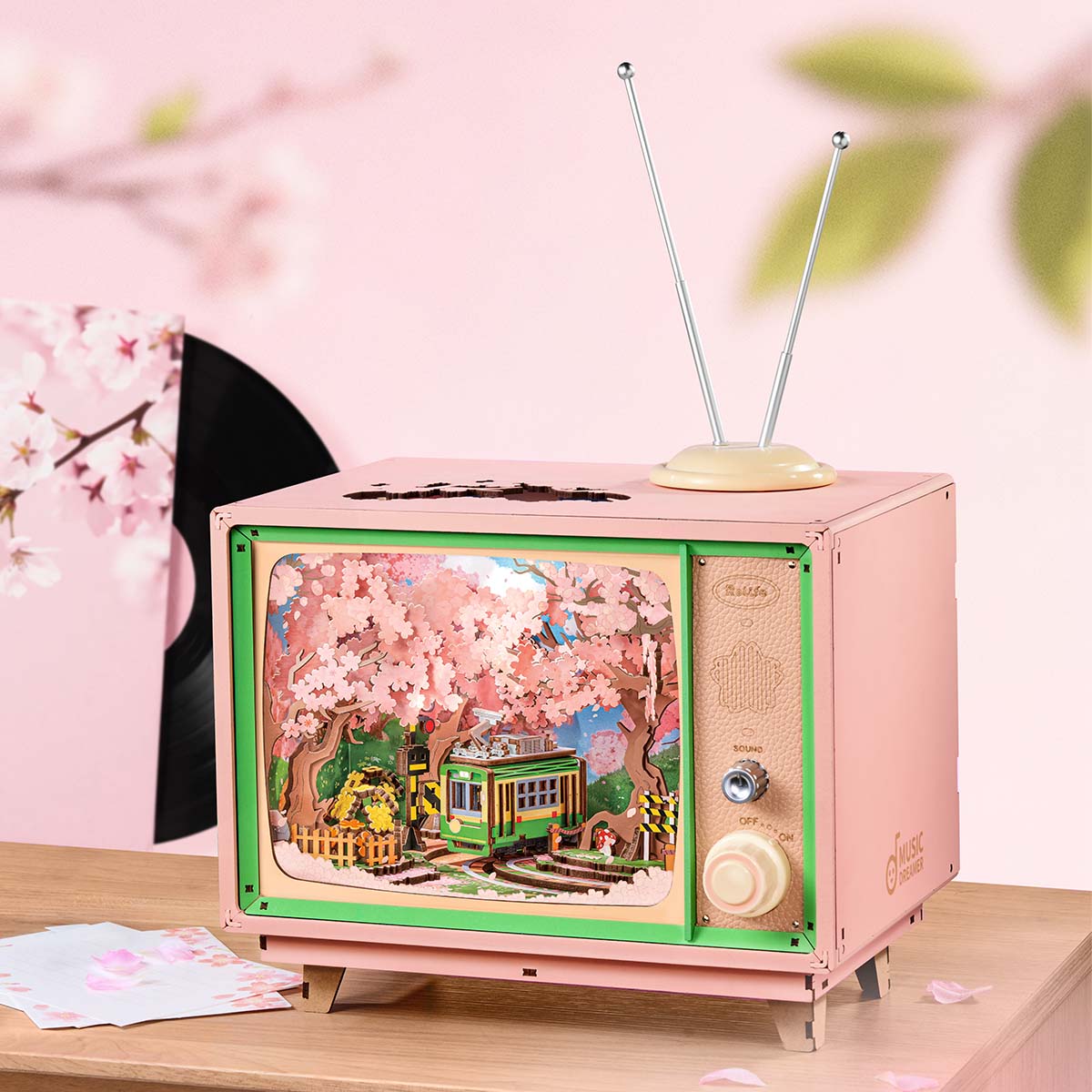 Rolife 3D Wooden Puzzle - Sakura Tree House - Image 2