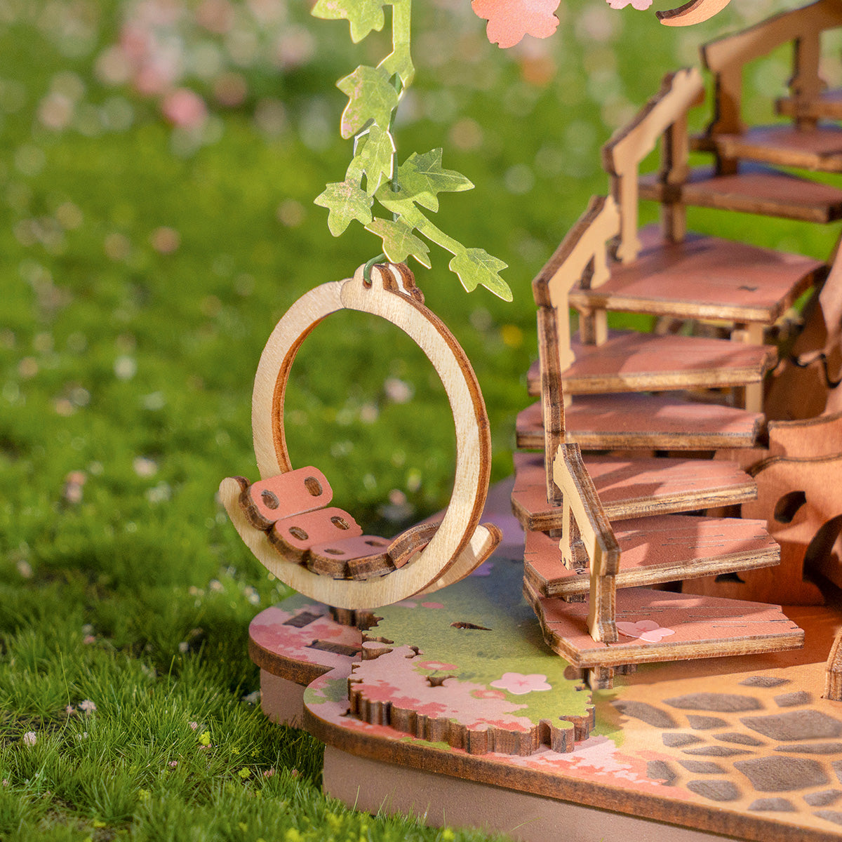 Rolife 3D Wooden Puzzle - Sakura Tree House - Image 3